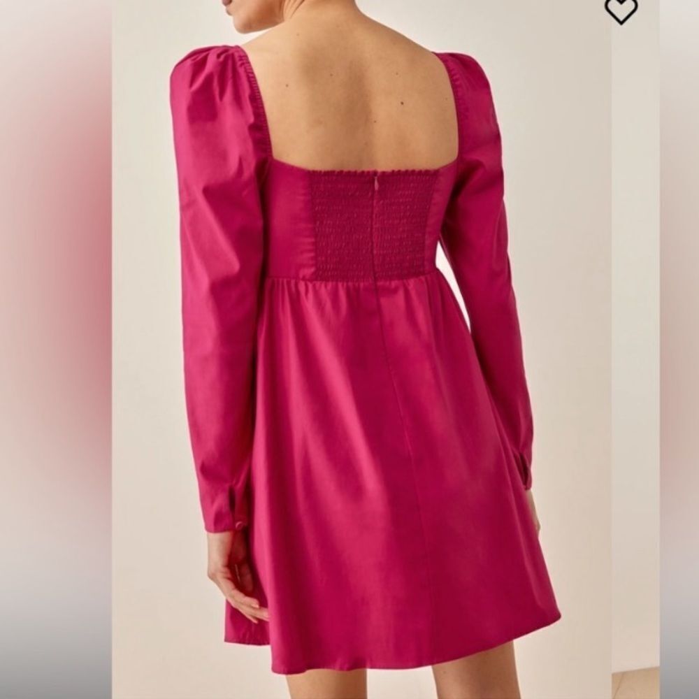 New Reformation Pink Farley dress - Picture 3 of 9